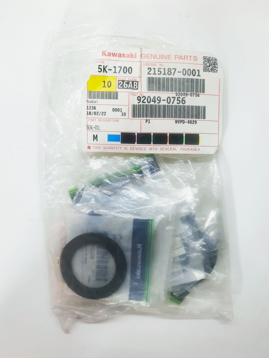 Kawasaki 92049-0756 NINJA 250SL FRONT FORK OIL SEAL - 10 Pcs - NEW