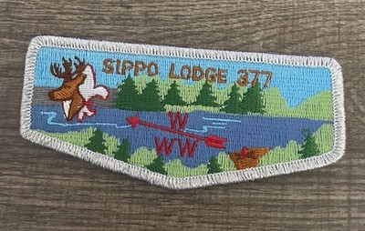 Vtg Sippo Lodge 377 BSA Shoulder Patch Boy Scouts