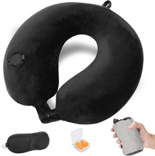 Cuscino Gonfiabile Da Viaggio Collo, Cuscino Aereo Ultraleggero E Compatto, Cusc
