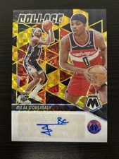 2023-24 Panini Mosaic Bilal Coulibaly RC Rookie Collage Auto Black Gold /8
