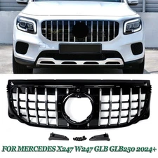 Front Grille For Mercedes X247 W247 GLB GLB250 GT Style 2024-2025 Chrome/Black