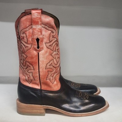 Corral Embroidery Western Boot Black/Coral Mens Size 9.5D | eBay display picture 1