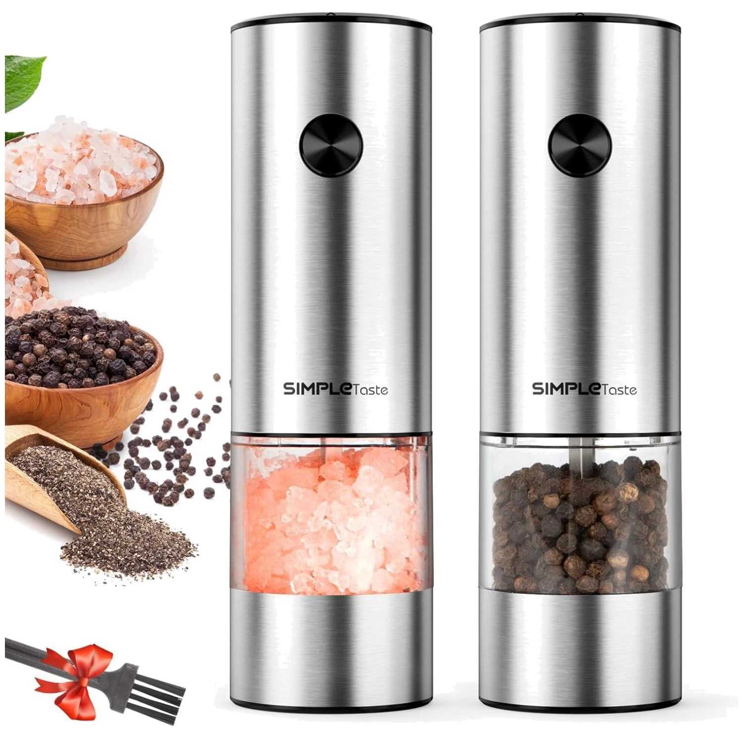 Adjustable Coarseness Salt and Pepper Grinders