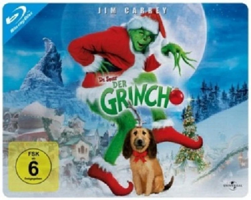 DER GRINCH-QUERSTEELBOOK - BLU-RAY NEU JIM CARREY,TAYLOR MOMSEN,JEFFREY TAMBOR - Bild 1 von 1
