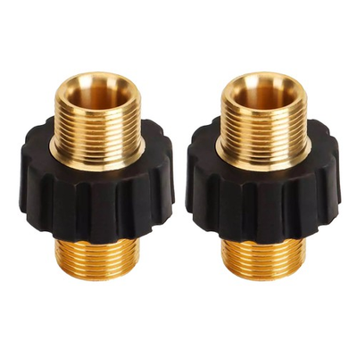 #ad 2pcs New Pipe Hose Adapter Pressure Washer Connector Kit Up to 5000 PSI $15.69