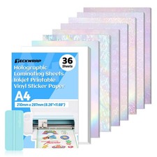 TECKWRAP Sticker Paper for 36PCS Lamination Vinyl Printable Bundle
