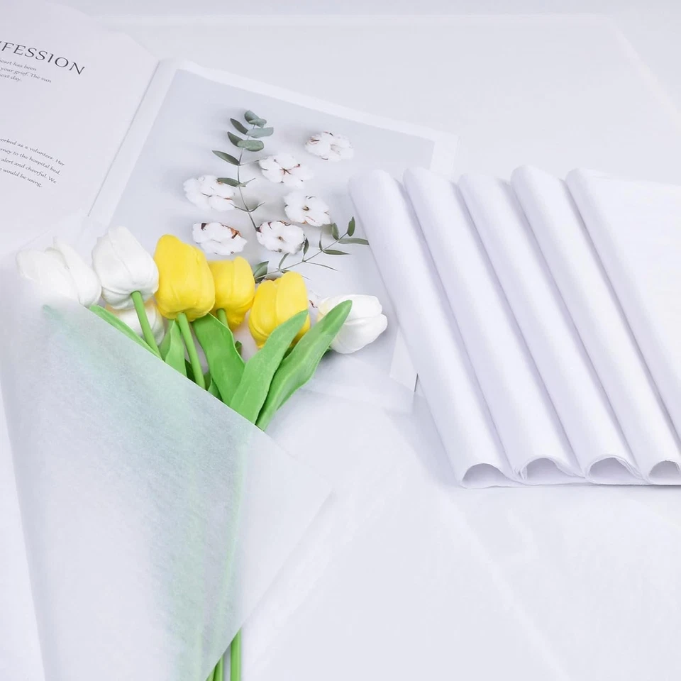 Bulk White Tissue Paper 17g 14x20 20x30 for Gift Wrap, Craft, Party Decorations - Image 2 of 4