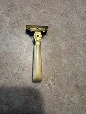 Razor Eversharp Shick  Gold Tone Plastic Handle 3.5" Vintage 