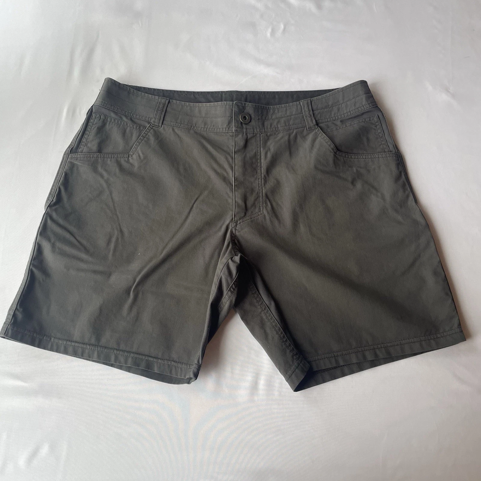 Kuhl Radikl Shorts Mens 36 Dark Gray Hiking Outdoor Stretch Utility Trail Short