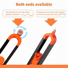 2Pack Precise Contour Scribe Tool with Pencils, Upgrade Contour Measuring Too...