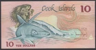 Cook Islands  10 Dollars  1987  AU  P. 4, Banknote, Uncirculated