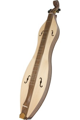 ROOSEBECK EMMA MOUNTAIN DULCIMER 4-STRING  F-HOLES - WALNUT & SPRUCE