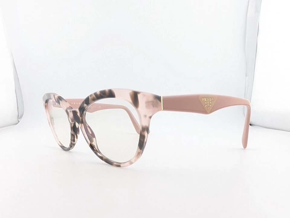 Solo monturas para gafas Prada, VPR 11R ROJ-1O1, 52-17-140, rosa/marrón, Italia Foto 3 de 4