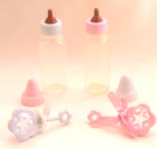 Vintage Doll Bottle Rattle Set Baby Chrissy Horsman Ideal Effanbee Baby Doll Toy