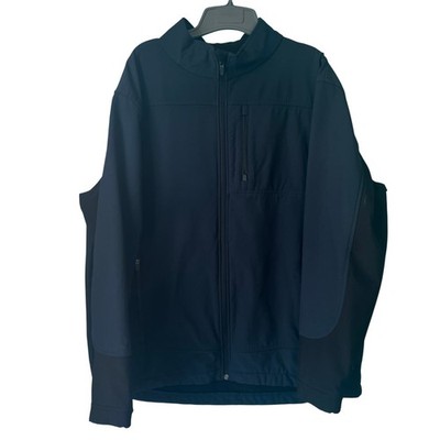 RedHead Black Lined Polyester BOMBER Jacket Coat Mens Size XXL Full Zip 