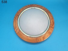plafoniera da muro parete in legno. Made in Italy. diametro 30 cm