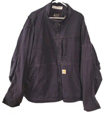 Carhartt FR Coat Mens 3XL Blue Full Swing Duck Jacket Flame Resistant Cat 3
