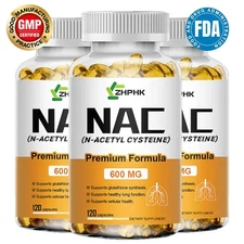 Acetylcysteine capsules help with anti-inflammatory lung function improvement