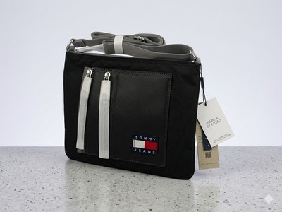 Tommy Jeans Sacoche Tasche Schwarz Herren Verstellbarer Gurt