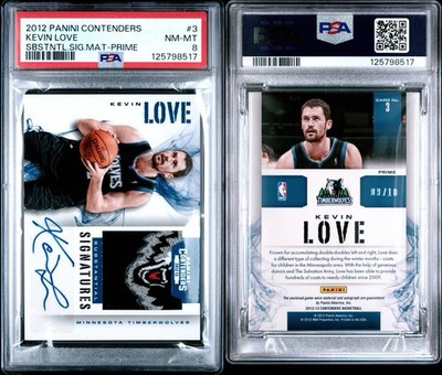 スポーツ選手 Kevin Love Contenders Optic Gold SP 2012-13 Panini Contenders - Substantial Signatures Materials Kevin