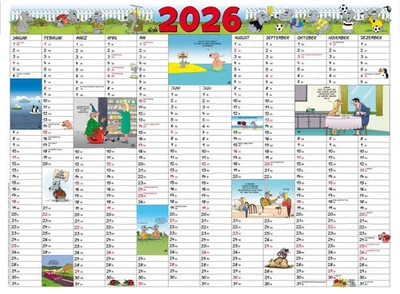 LAPPAN VERLAG Uli Stein Jahresplaner 2026: Posterkalender | Uli Stein | Kalender | 1 S. | 2026
