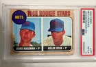 1968 Topps Nolan Ryan Rookie #177 PSA 4 VG-EX Mets Rookies HOF Jerry Koosman RC