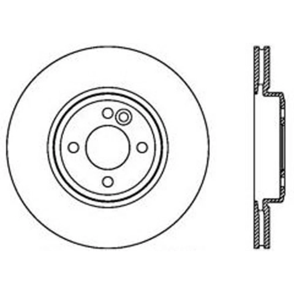 SET-CE125-34064-2 Juego de discos de freno céntricos de 2 ruedas delanteras para 750 760 745 750Li Foto 3 de 4