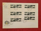 Israel 1963-84 - TETE BECHE FDC 37 covers - parts/strips of sheets and coils