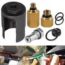 For 6.0L Ford Powerstroke IPR Valve Socket & Air Test Fitting Fuel Rail Adapter