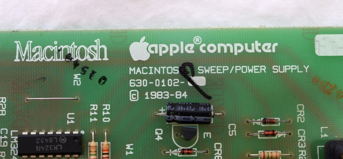 Apple Macintosh 128k 512k Plus Sweep / Power Supply Analog Board