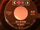 The Duprees,Coed 585,"Have You Heart"US,7"45,1961 doo wop classic, Mint