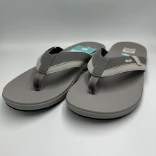 REEF Cushion Spring 2.0 Flip Flops - CJ7810 - Grey/Grey - Men's 13 NEW**