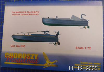 1:72 Choroszy Modelbud S53 Japanese MARU-IN & SHINYO Explosivia Motorboats NEUWE