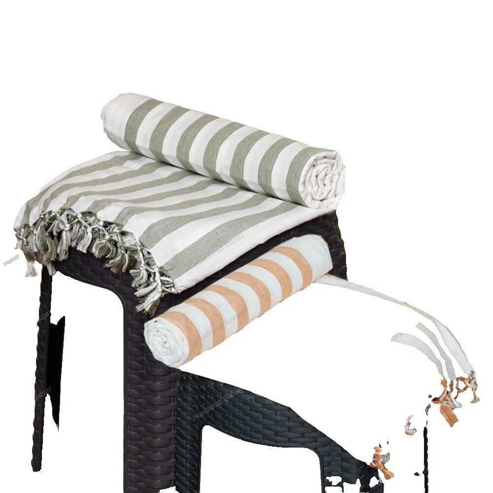 Striped 100% Cotton Needlepoint Tapestries