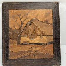 antique inlay marquetry Picture of a Farmhouse Pure Folk Art