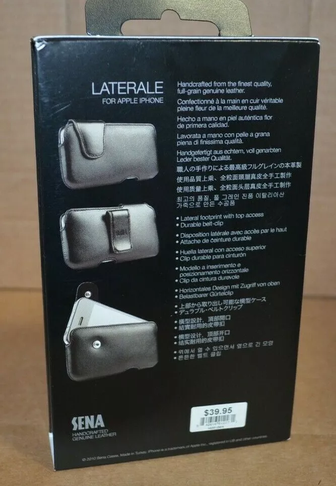 Sena Laterale Genuine Leather Case Cover For Apple Iphone 3GS/4/4S