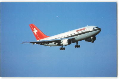 Postcard Airline SWISSAIR Airbus Industrie HB-IPE BUCHairCARD Unposted CC10.