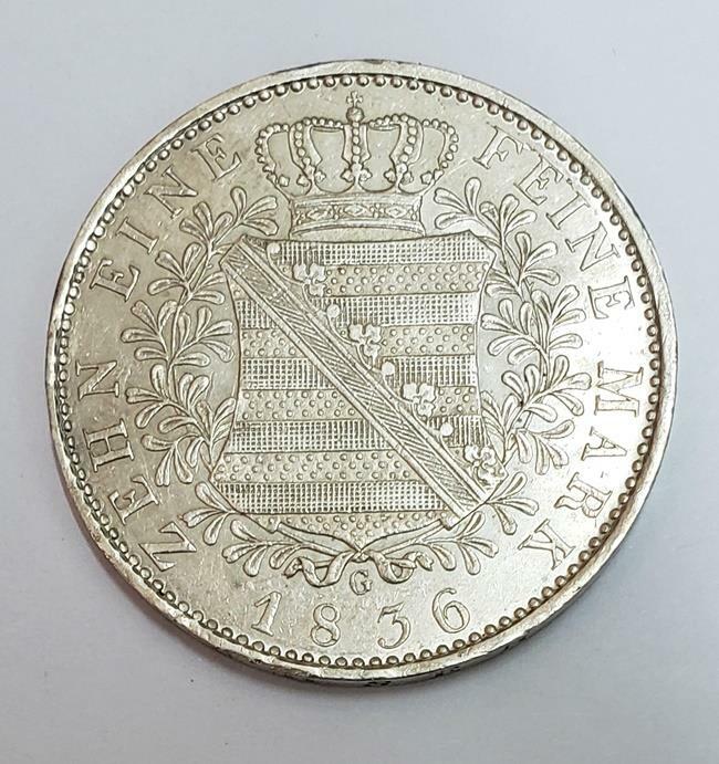 1 Thaler Konig August V 1836 Saxony German States Silver XF | eBay