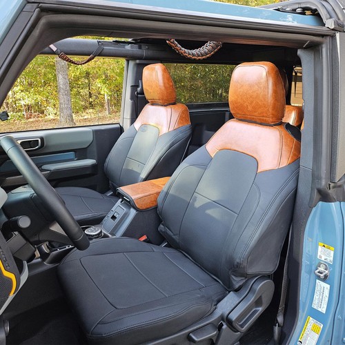 Seat Covers Fit For 2021-2024 Ford Bronco 2-Door with MOLLE Front Seats