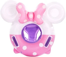 Baby Swimming Float, Inflatable Swim Ring Cute Floaties with Seat and Handle Poo