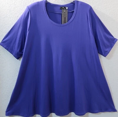 NAVEED Oversize Tunika Bluse Shirt Taschen Viskosemischung 48-50 (2) lila - Bild 1 von 3