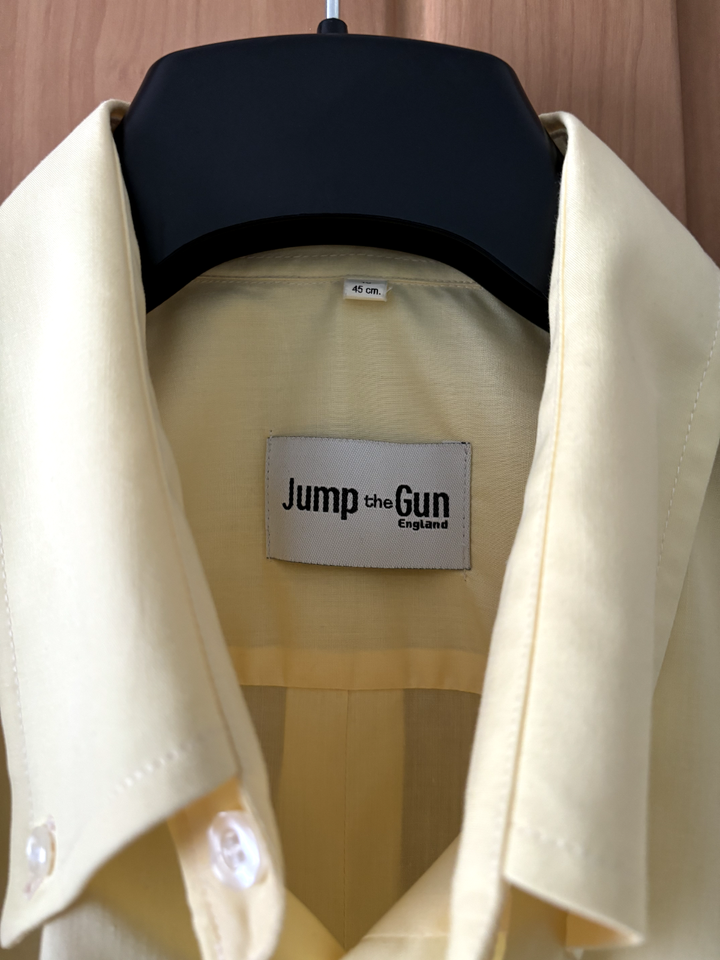 Jump The Gun Mod Shirt large Pale Yellow eBay