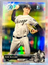 2017 BOWMAN DRAFT CHROME BASEBALL REFRACTOR SP BDC-173 KADE MCCLURE WHITE SOX