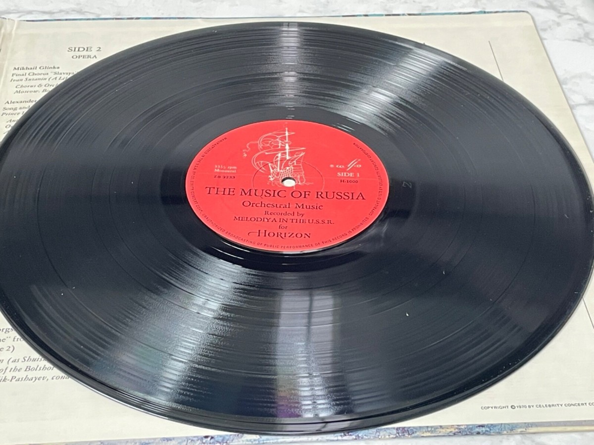 The Music Of Russia Vinyl 1970 Horizon Yorkshire ZB3231 ZB3232 