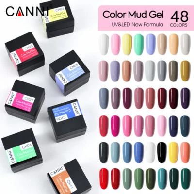 CANNI® Mud Gel Soak Off UV LED Nail Varnish Gel Polish Nail Art - Non Flowing
