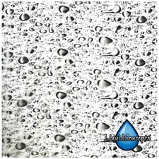 Hydrographic Film | Hydro Dip Film | Dark Silver Water Droplets  19" x 7 Feet