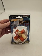 BRAIN TEASER CASSE-TETE  Real Wood 3-D PUZZLE. New. factory sealed.