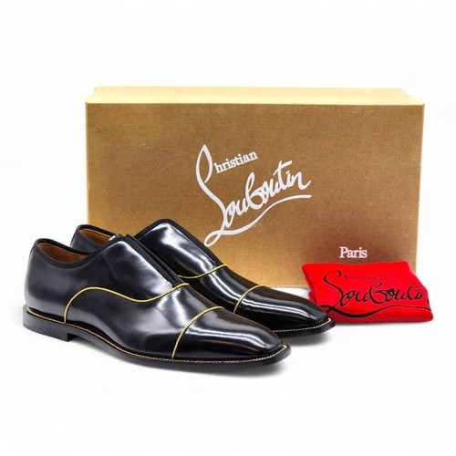 Christian Louboutin Alpha Male Leather Oxford Shoes Black EU 40.5 US 7.5 - $1045 - 第 7/7 張圖片