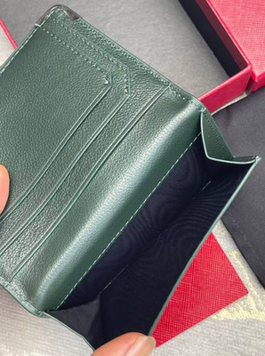 Cartier Must de Cartier Green Calfskin Leather 4CC Card Holder
