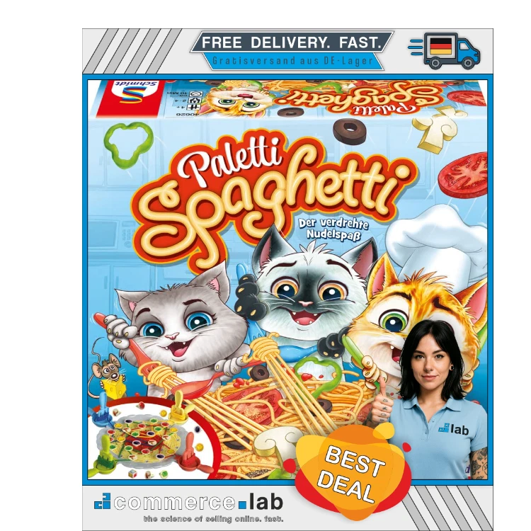 Schmidt Spiele 40626 Paletti Spaghetti, Aktionsspiel für Kinder und Erwachsene